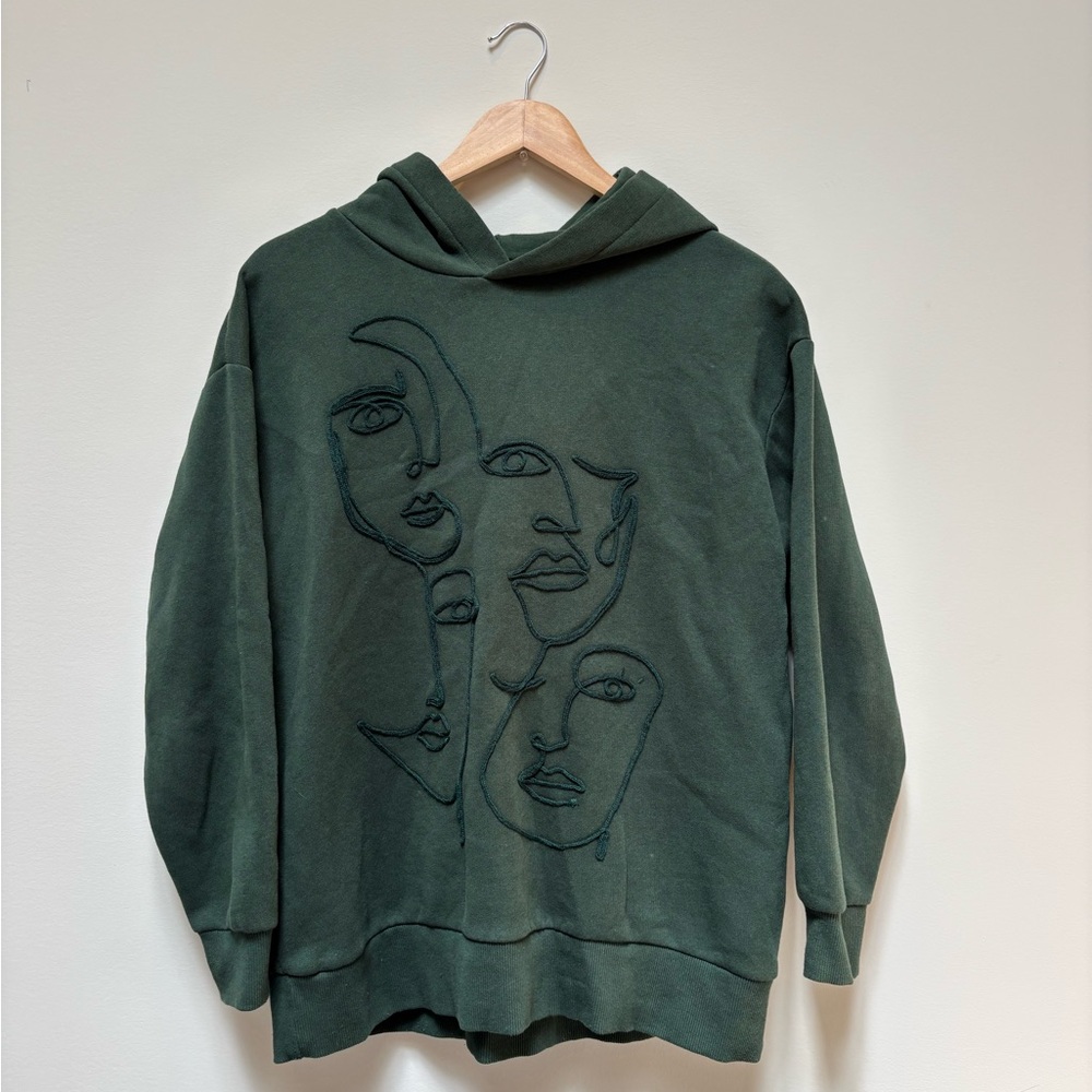 Cabincore Hoodie with Artistic Design